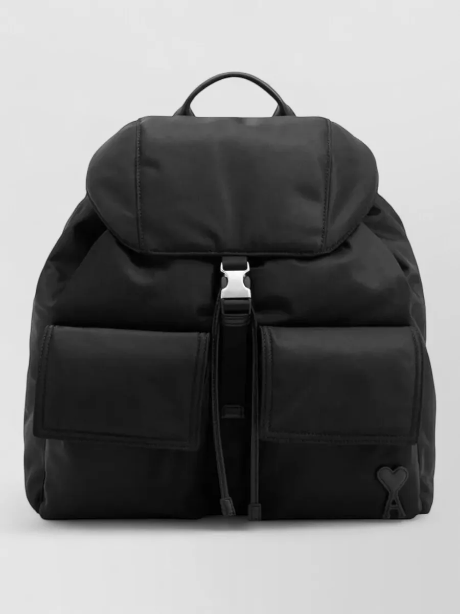 Ami Paris Nylon Backpack