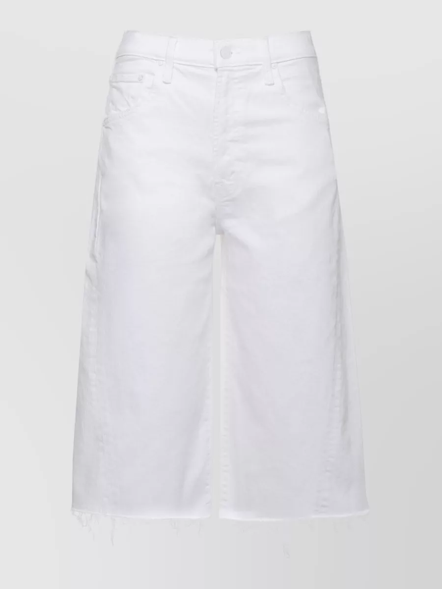 Mother Straight Knee-Length Denim Shorts