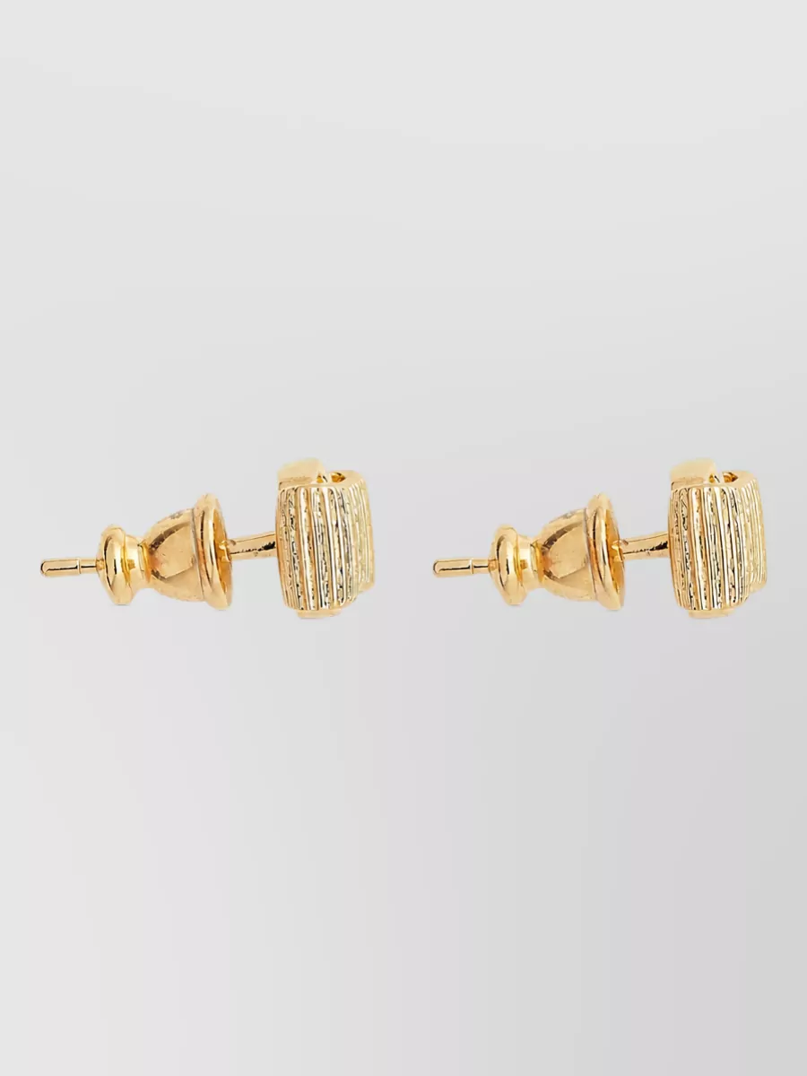 Ferragamo metal bow earrings