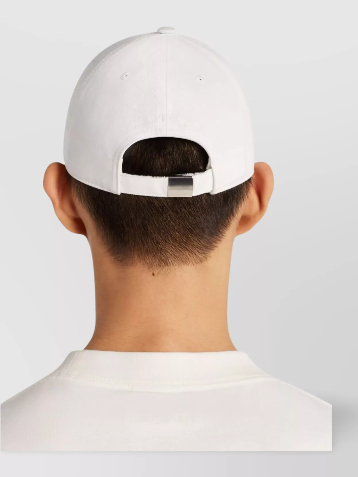 Courrèges Crew Neck Short Sleeve T-Shirt With Side Label