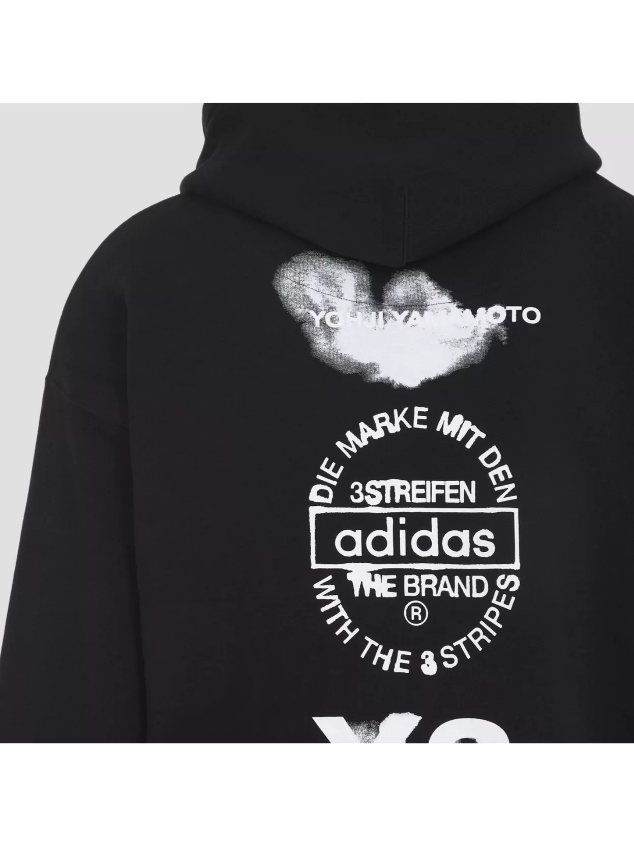 Y3 Graphic Print Hooded Sweatshirt