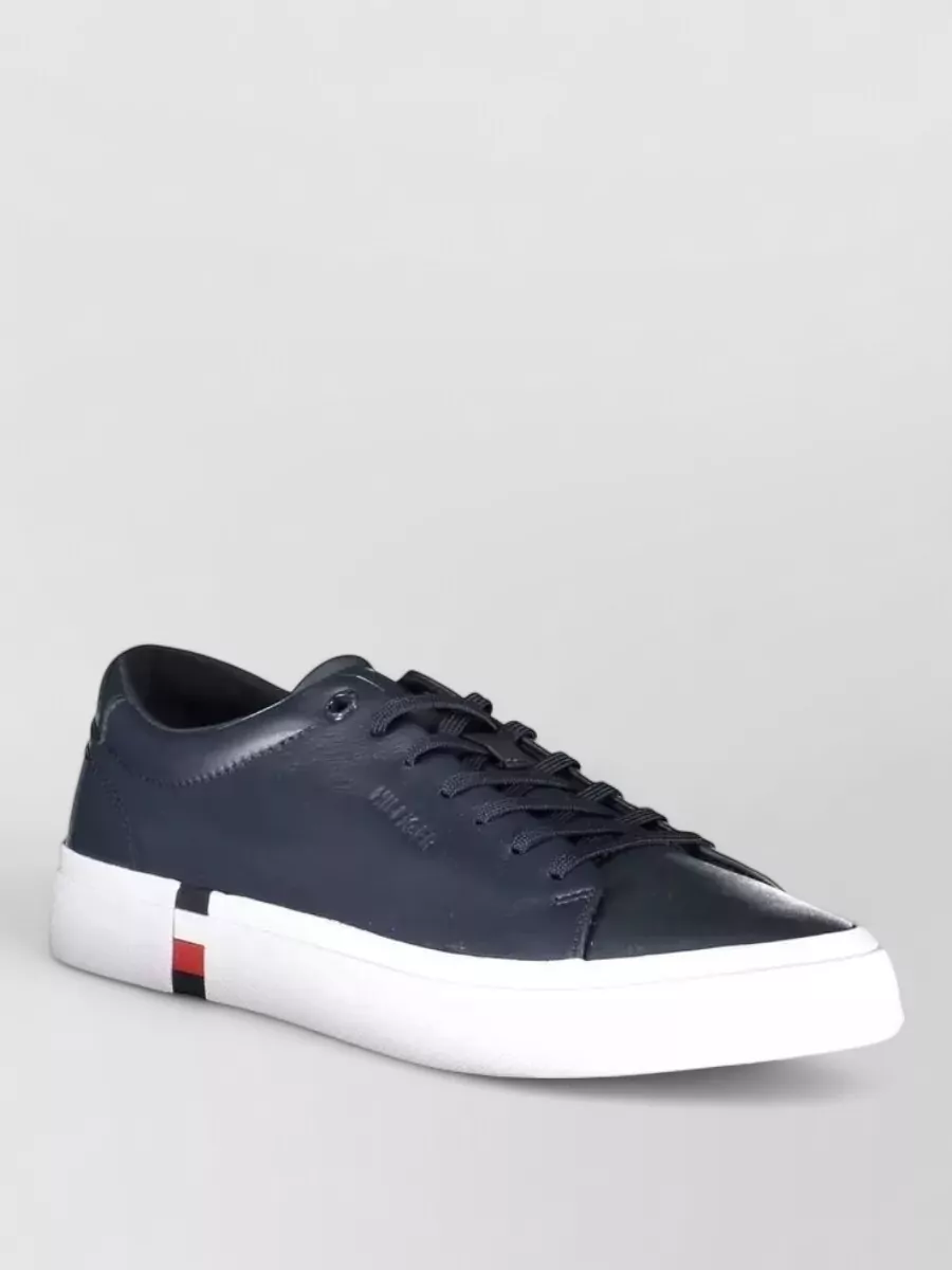 Tommy Hilfiger Leather lace-up sneakers