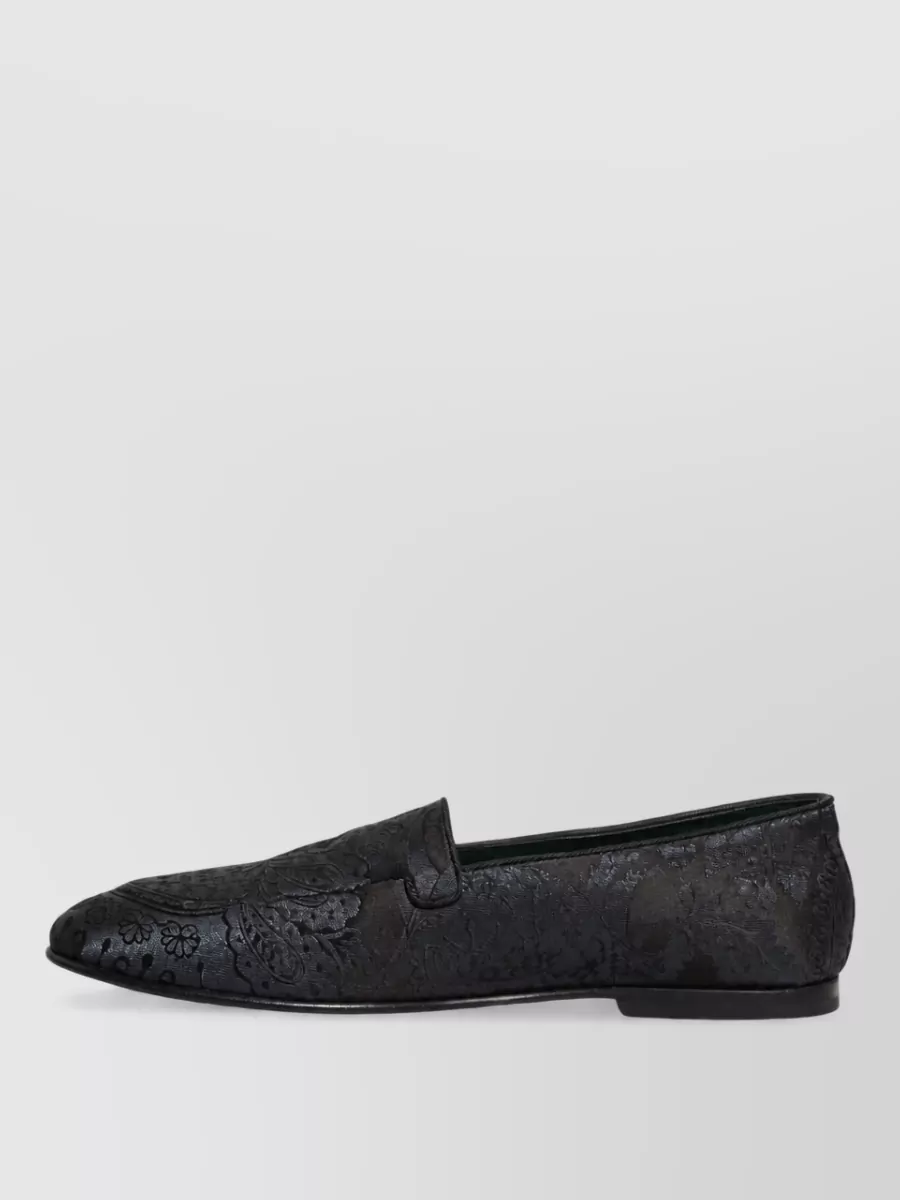 Dolce&Gabbana Leather Slip-On Slippers