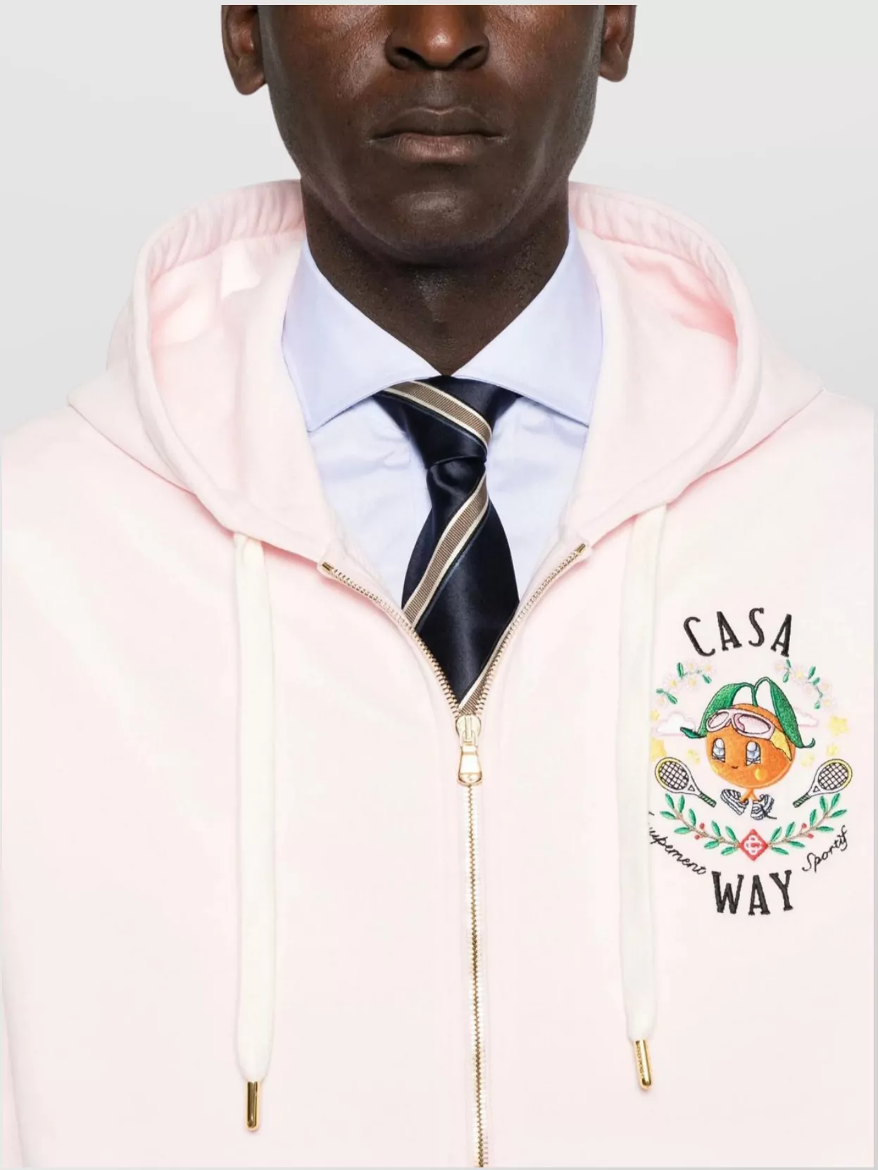 Casablanca Cozy Mascot Hoodie Drawstring Hood
