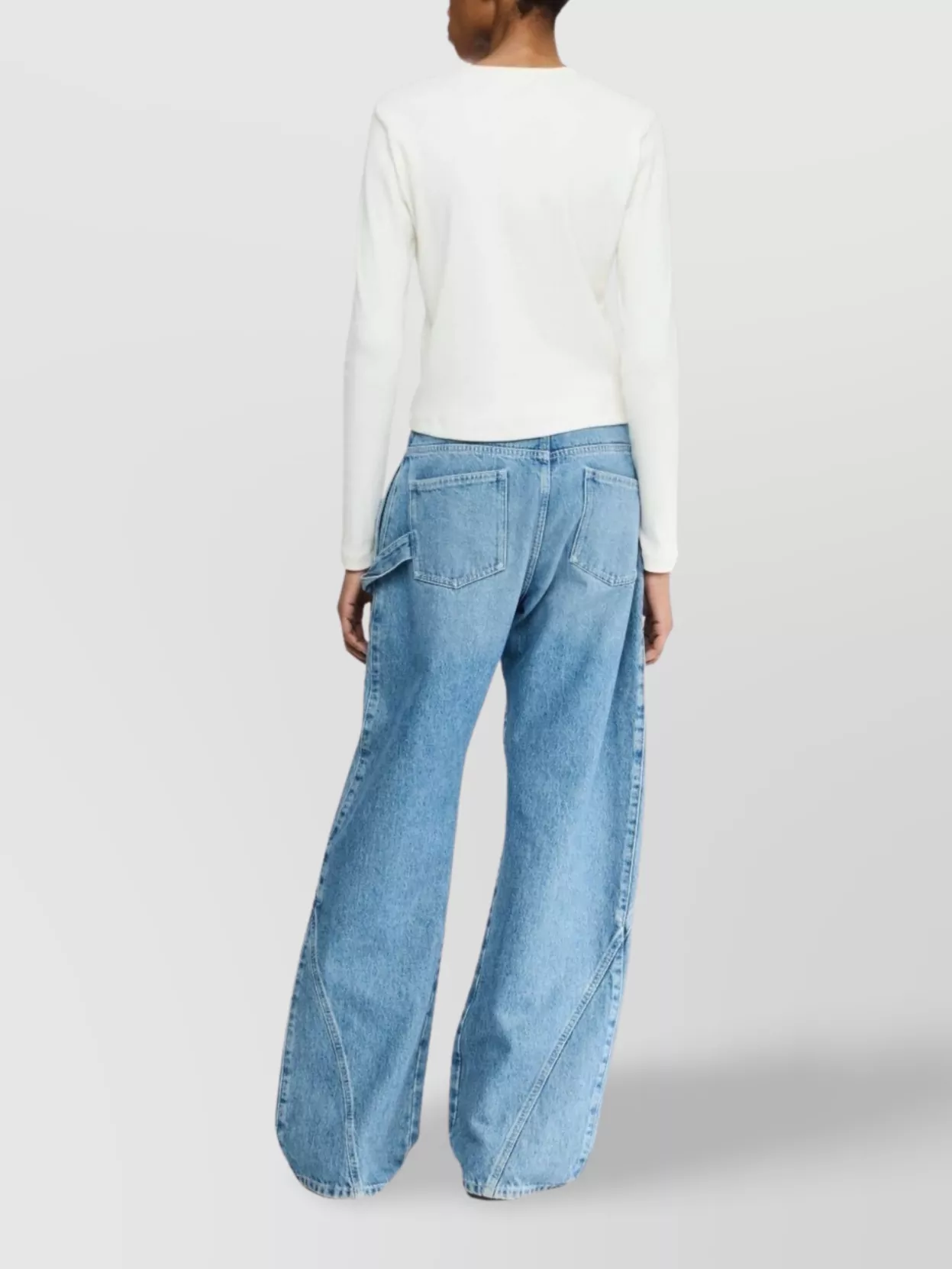 Jw Anderson Crew Neck Long Sleeves Ribbed Cuffs