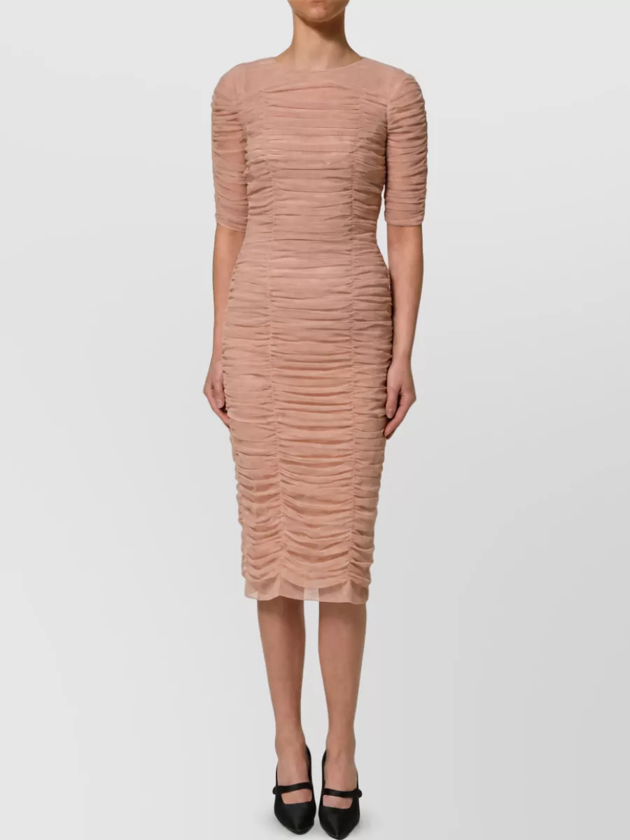 Dolce&Gabbana Ruched sheath midi dress