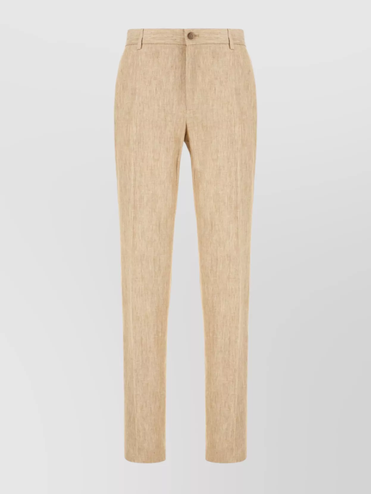 Dolce&Gabbana Linen trousers with pockets and belt loops