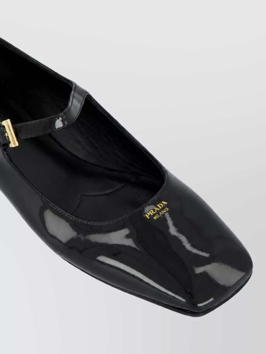 Prada Patent Leather Ballerina Flats