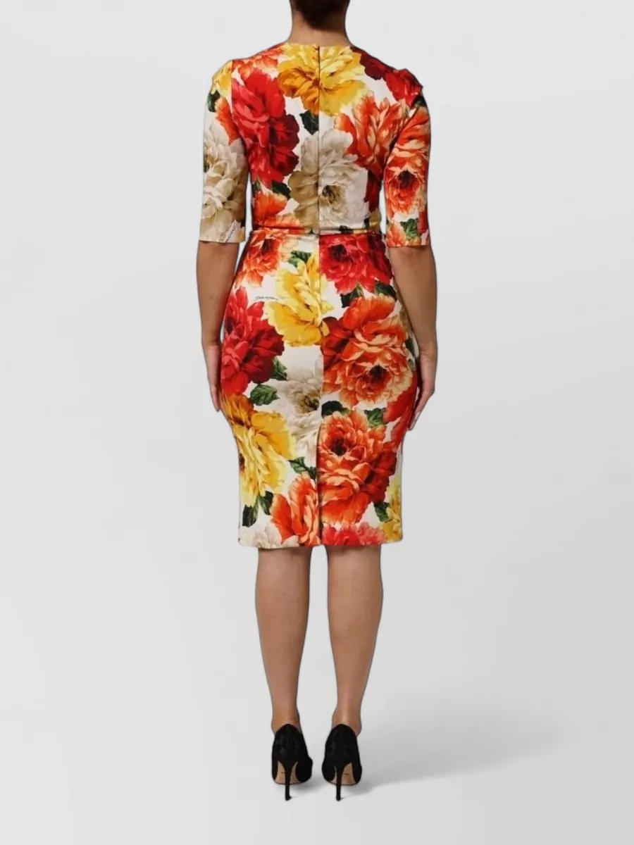 Dolce&Gabbana Floral-Print Sheath Dress