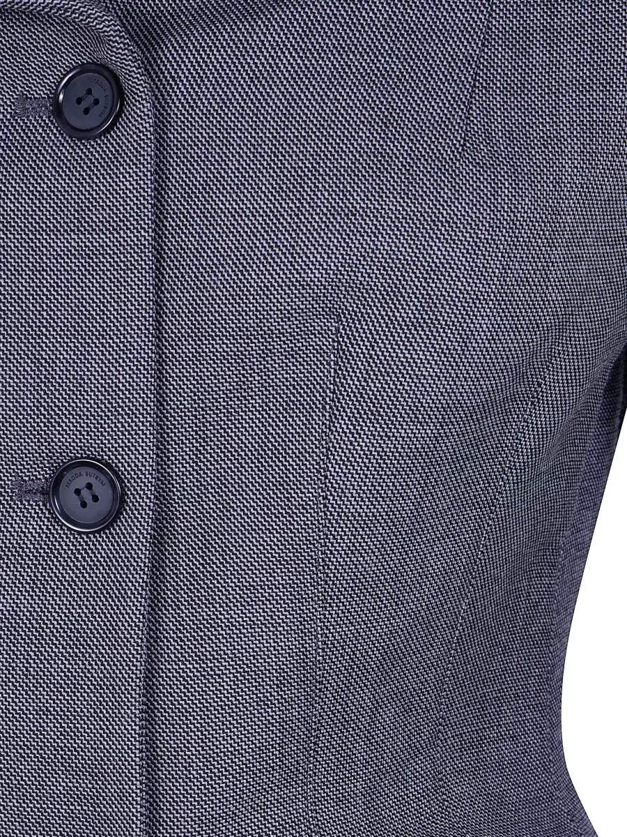 Magda Butrym Virgin Wool Off-The-Shoulder Single-Breasted Blazer