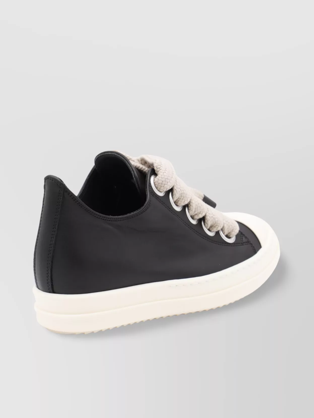 Rick Owens Low Top Sneakers Contrast Sole In Black