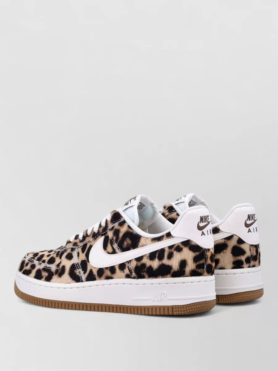 Nike Leopard-Print Pony Hair Leather Low-Top Sneakers