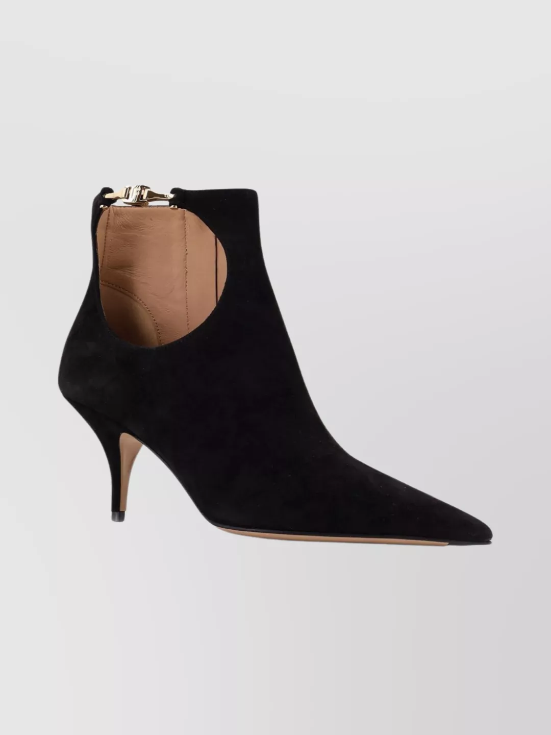 Ferragamo Suede Ankle Boots Stiletto Heel