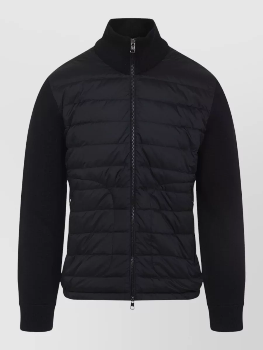 Moncler down padded zip-up cardigan