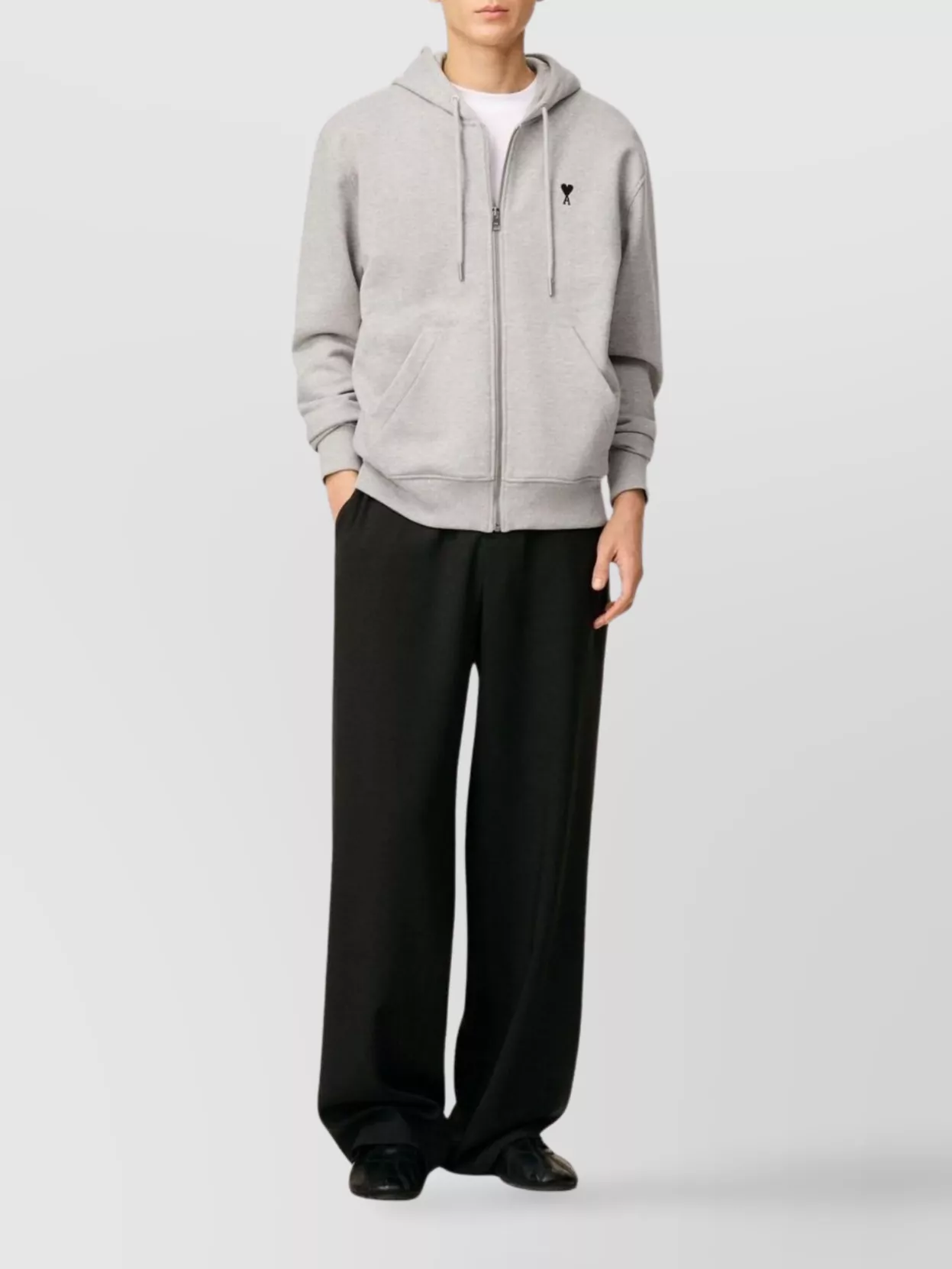 Ami Paris Heart Friend Cotton Hoodie