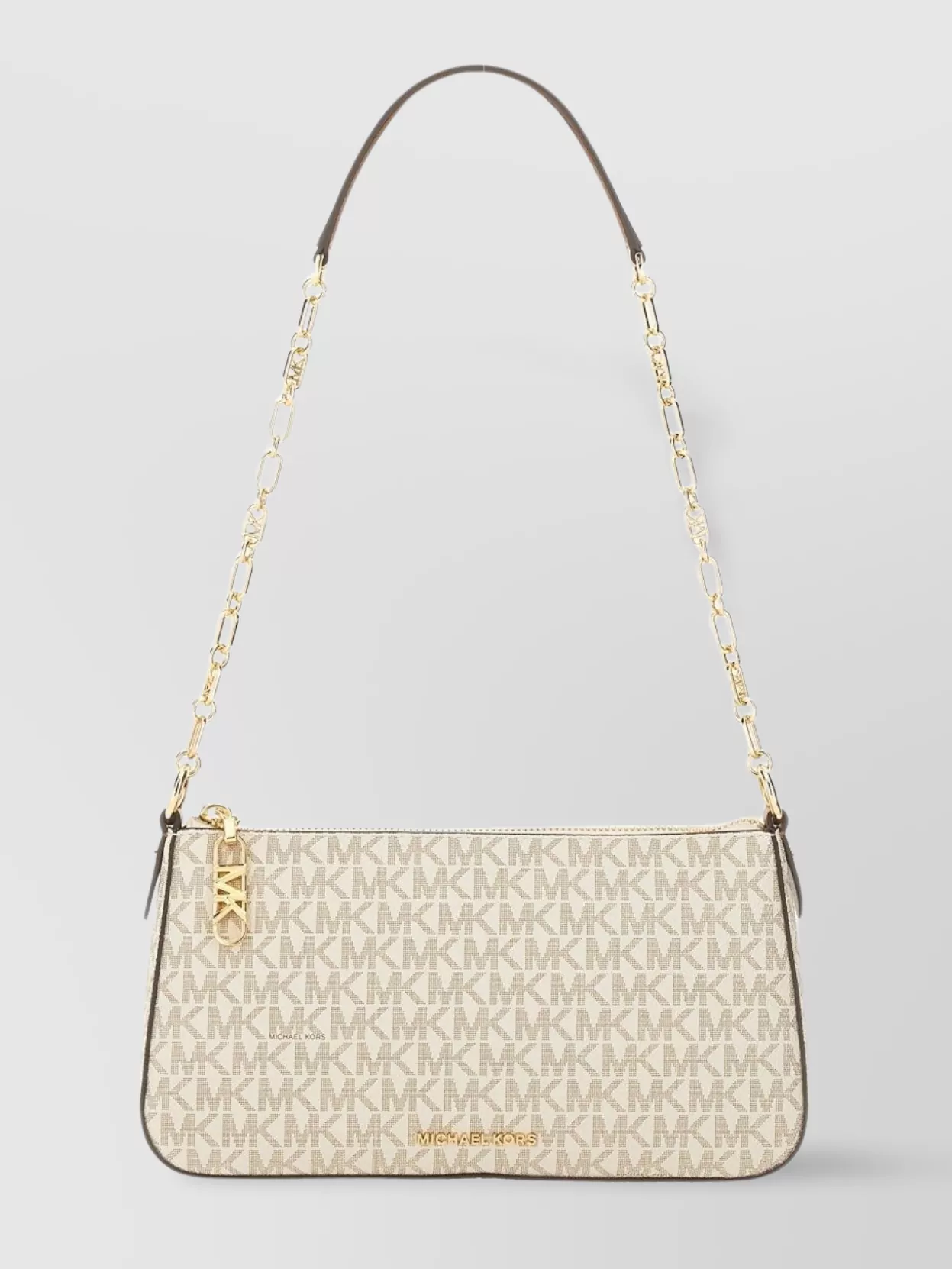 Michael Kors Chain Strap Leather Trim Shoulder Bag