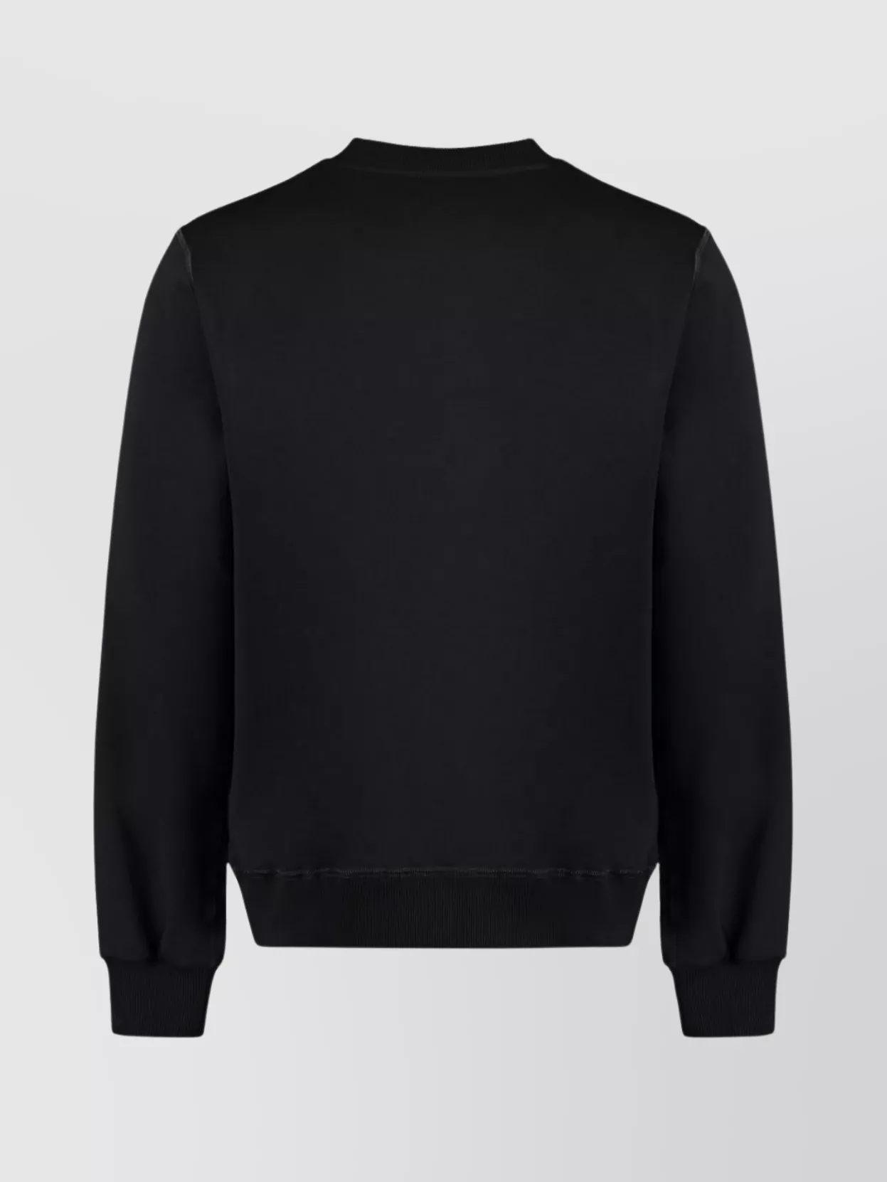 Dolce&Gabbana Cotton Crew-Neck Sweatshirt With Ribbed Finish