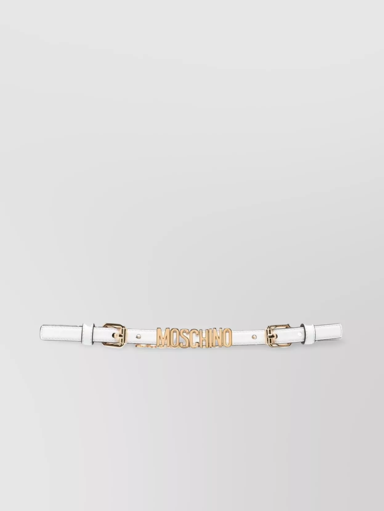 Shop Moschino Adjustable Chain-link Two-tone Belt