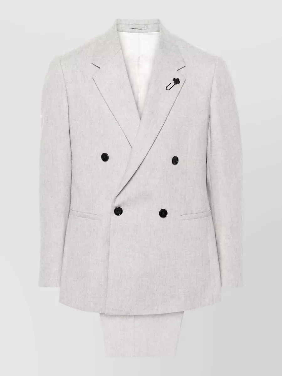 Lardini wool cashmere double breasted coat
