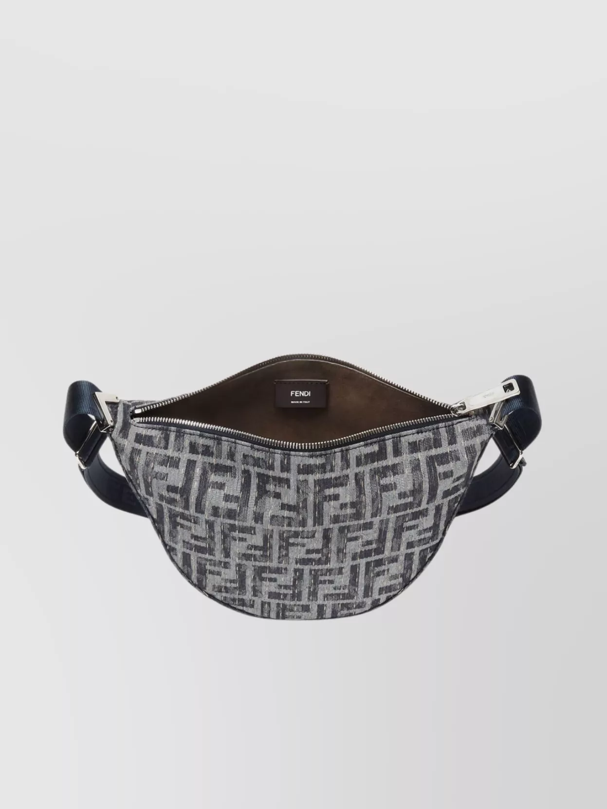 Fendi Pattern Denim Shoulder Bag