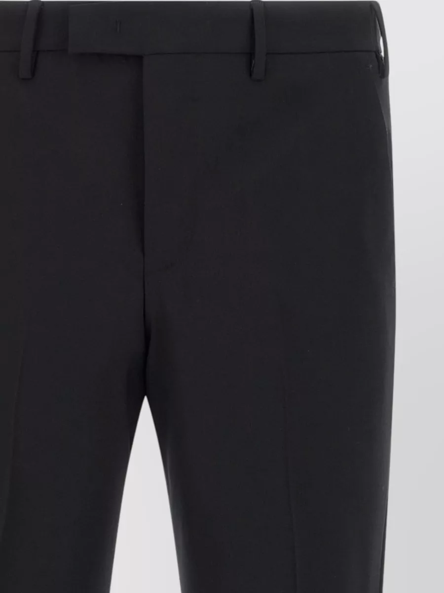 Pt Torino Virgin Wool Mid-Rise Tailored Trousers