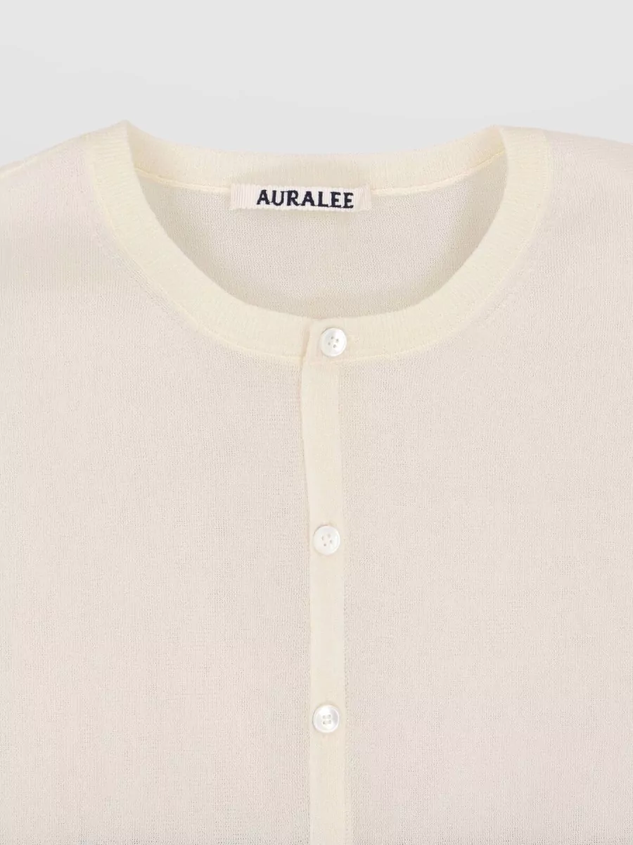Auralee Silk Crewneck Blouse