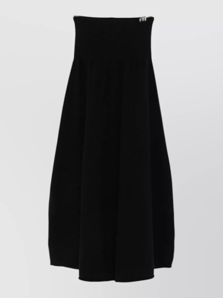 Extreme Cashmere cashmere knitted a-line midi skirt