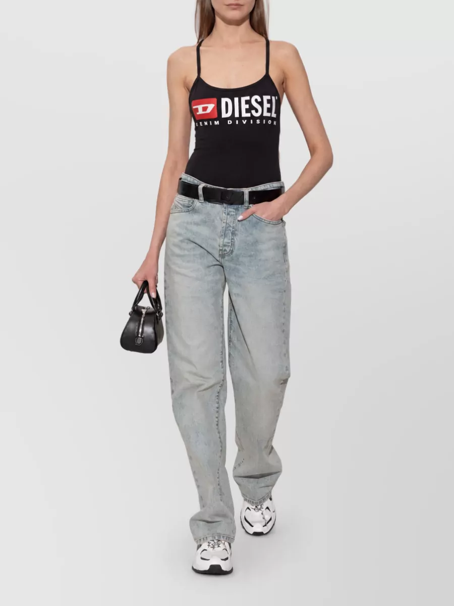 Diesel Logo Print Bodysuit