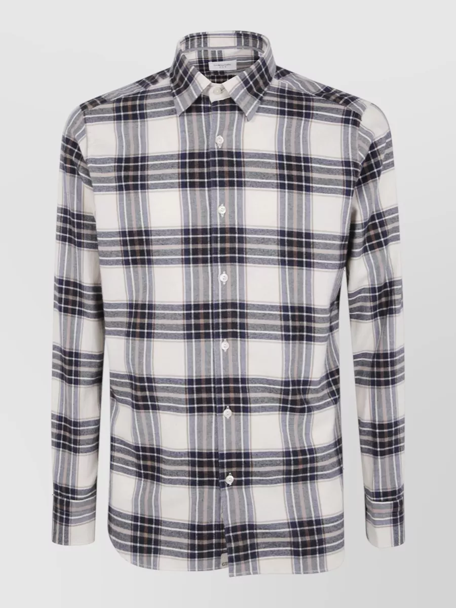 Tintoria Mattei cashmere-blend checked shirt