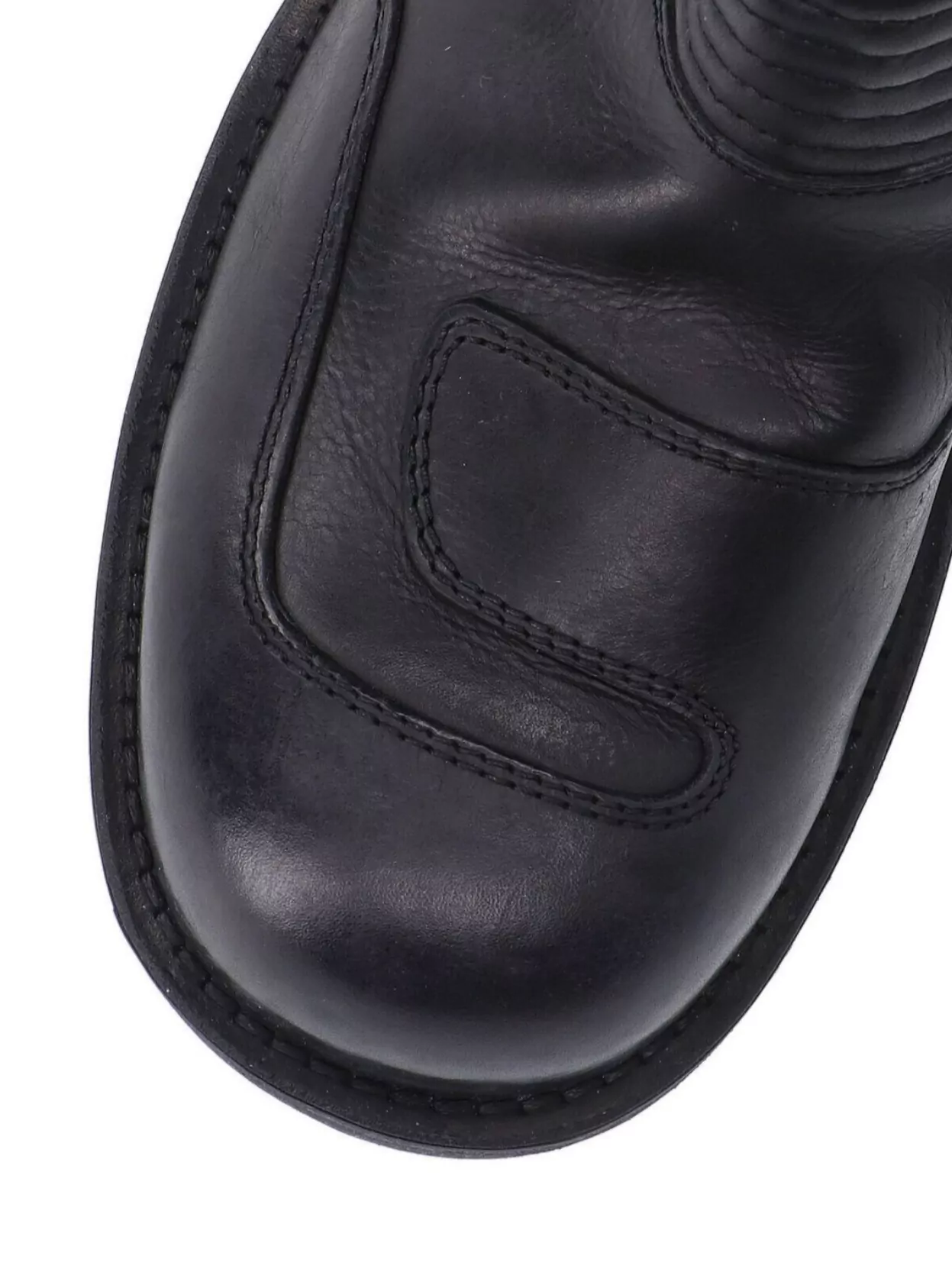 Mm6 Maison Margiela Block Heel Mid-calf Ribbed Ankle Boots In Black
