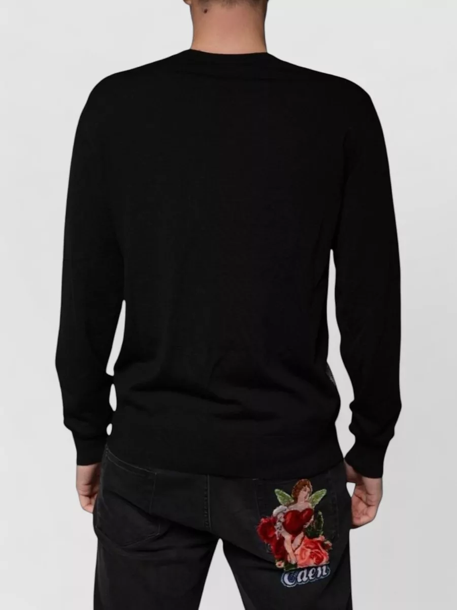 Dolce&Gabbana Wool Silk V-Neck Sweater