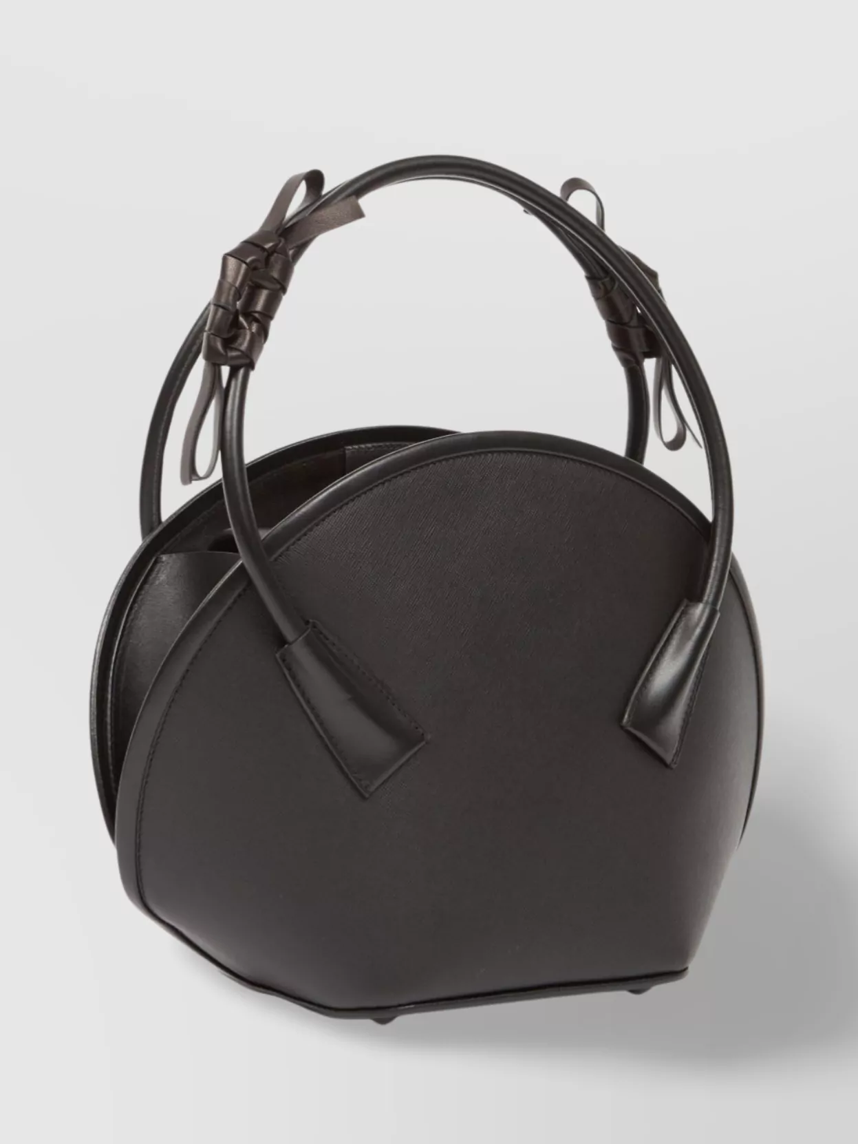 Maison Margiela Small Leather Handbag With Bow And Knot