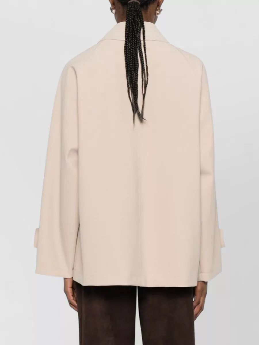 Harris Wharf London Nylon Jacket Collared Design Front Pockets