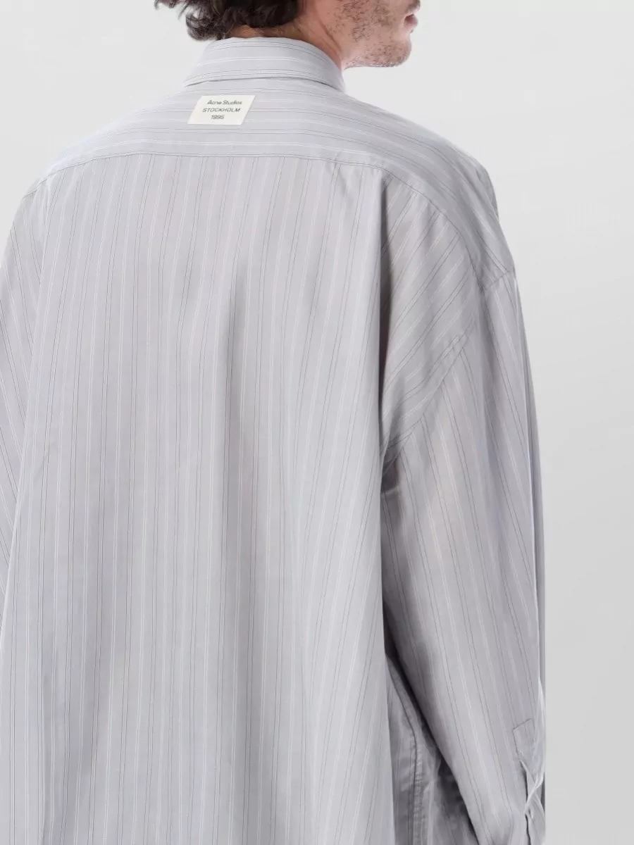 Acne Studios Striped Relaxed-Fit Long-Sleeve Shirt