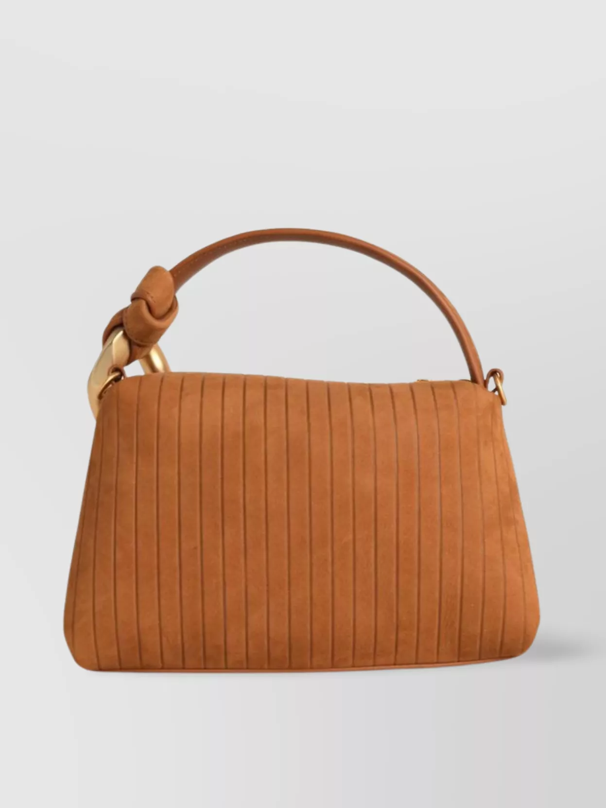Jw Anderson Small Suede Bag Pleated Design