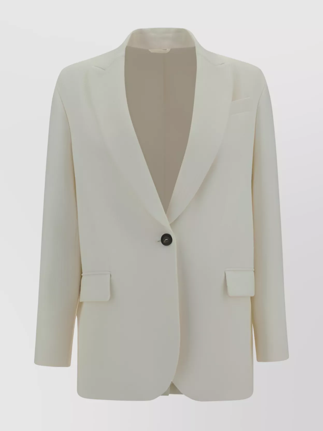 Shop Brunello Cucinelli Tailored Cotton Blazer Jacket