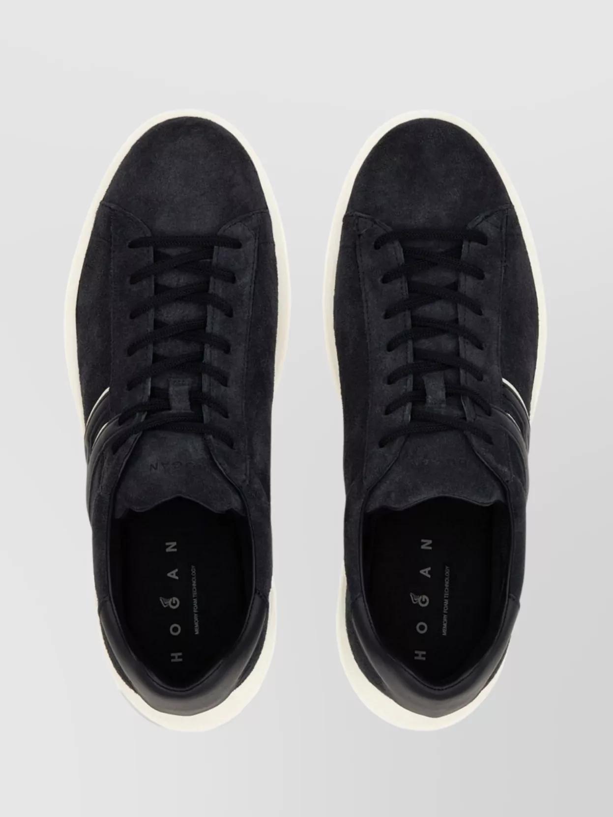 Hogan Leather Sneakers With Logo Side Panels