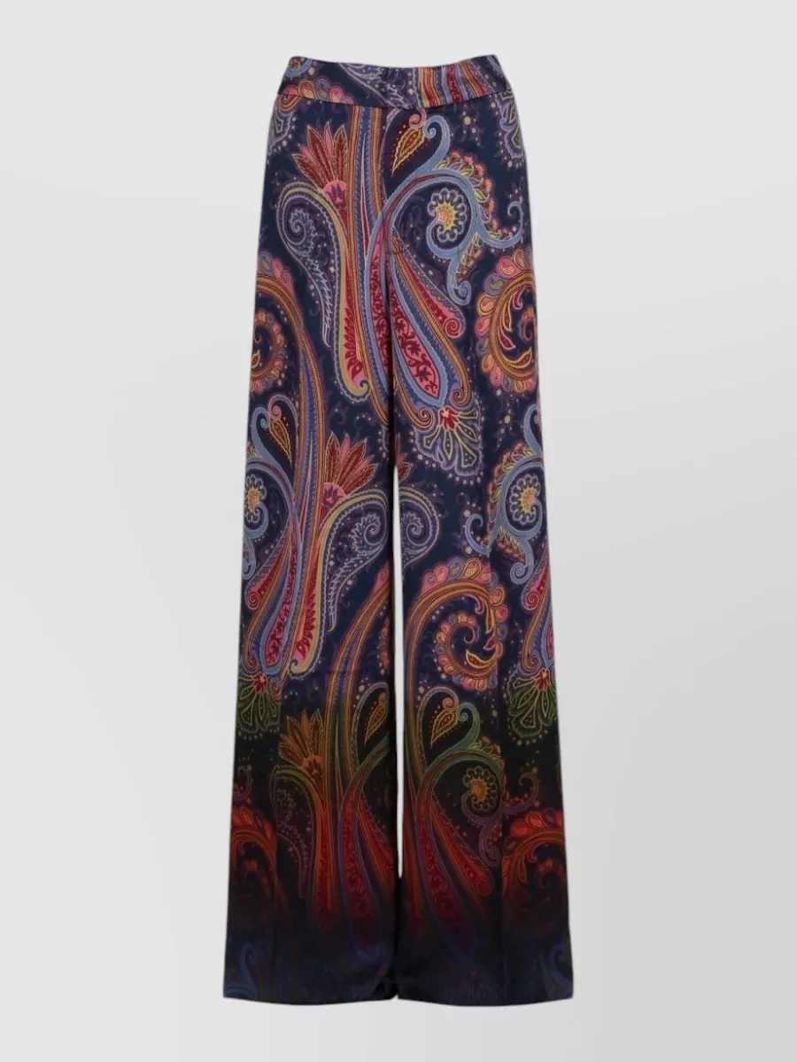 Etro paisley wide-leg trousers