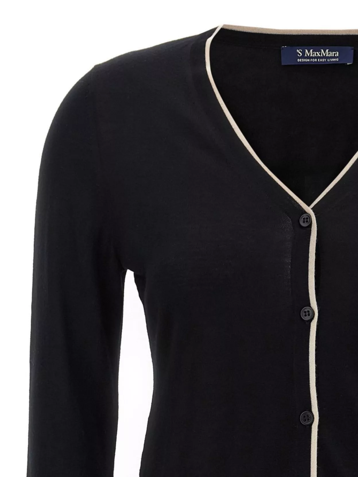S Max Mara Knit Cardigan With Pockets And V Neck