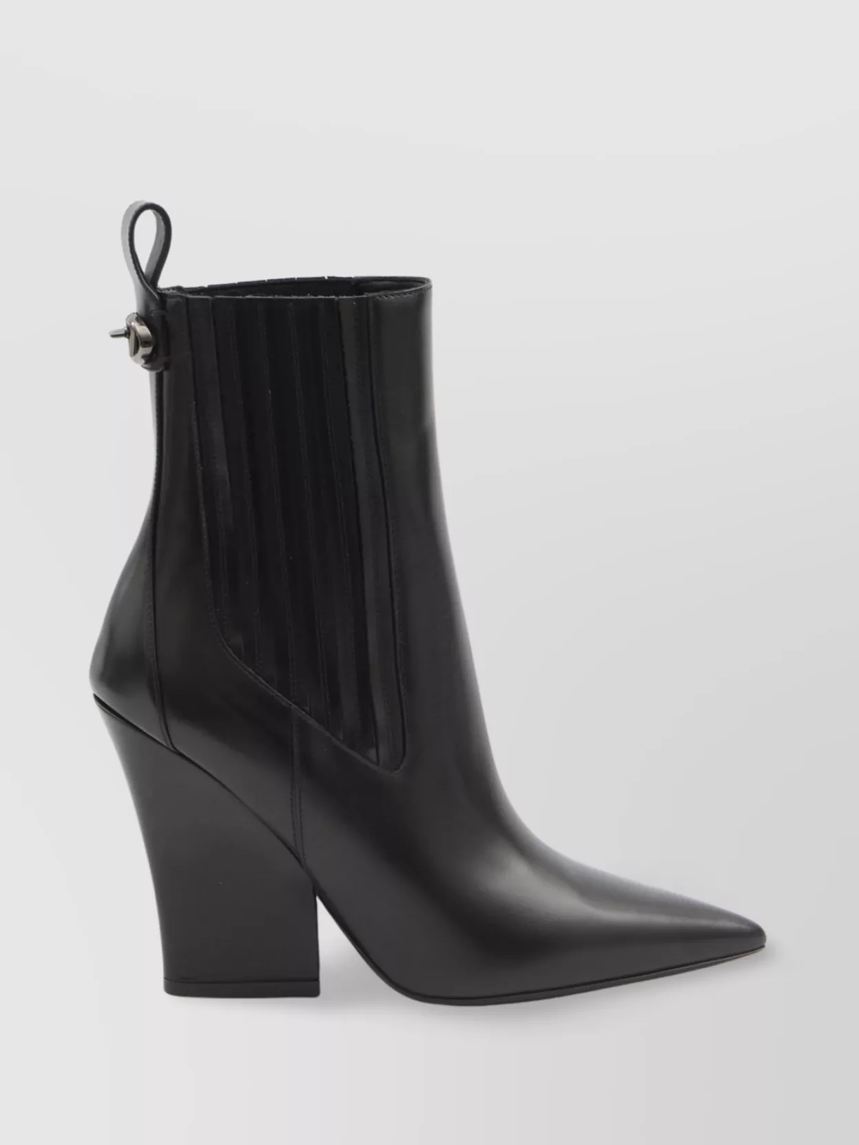 Valentino Garavani Calfskin Pointed Heel Lockette Booties