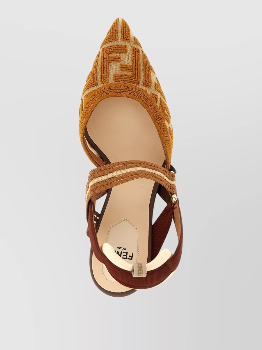 Fendi Colibrì Slingback Pumps Pointed Toe Straps