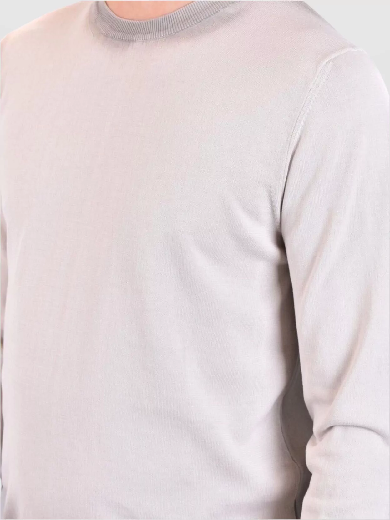 Dondup Crew Neck Long Sleeves Ribbed Cuffs