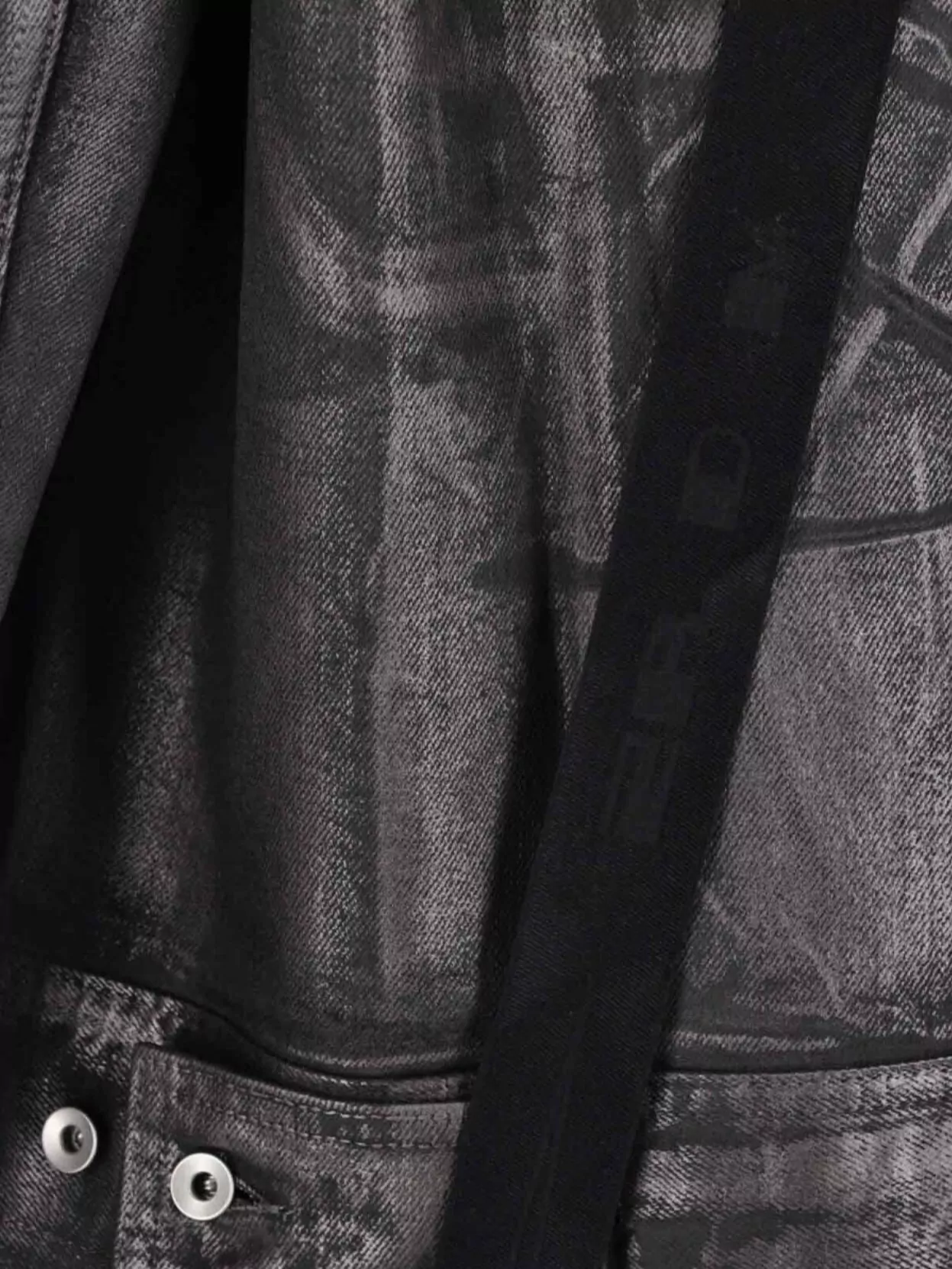 Rick Owens Drkshdw Printed Design Jacket With Long Sleeves And Pockets
