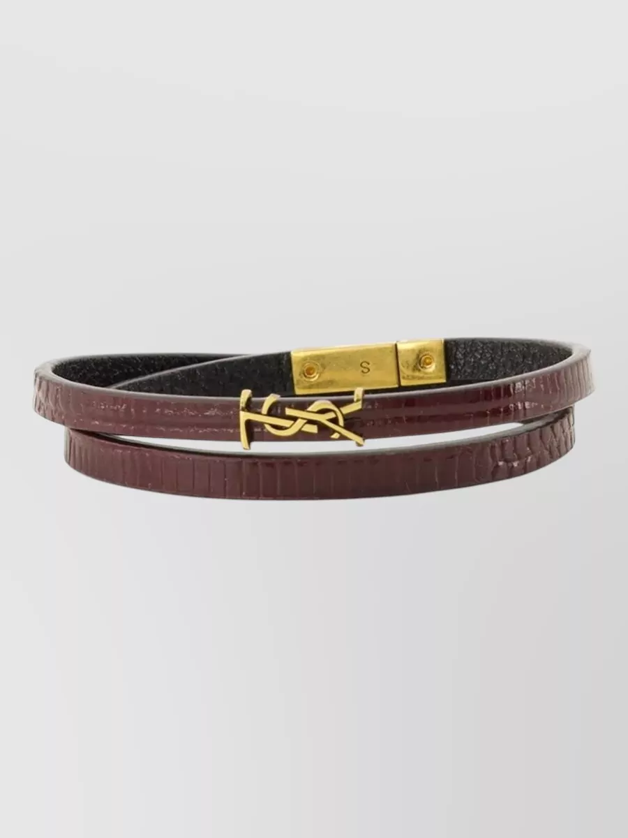 Saint Laurent leather bracelet