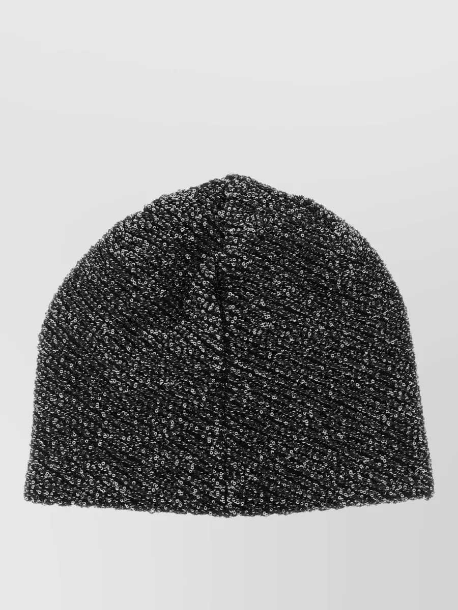 Maison Michel sequin knit beanie