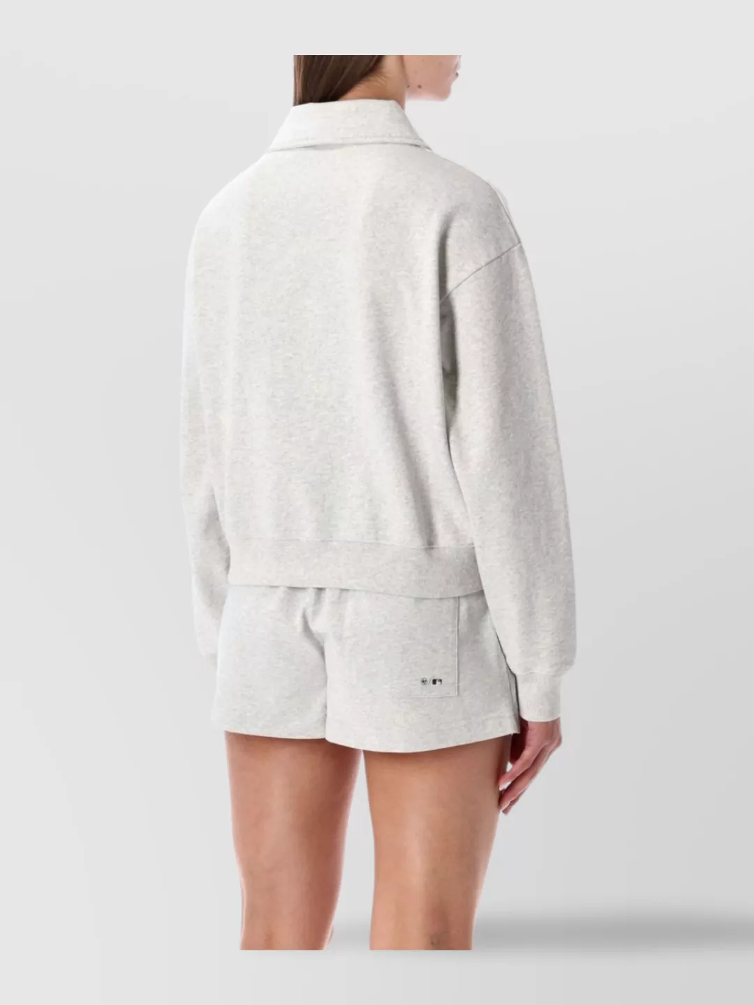 Sporty And Rich Polo Fleece With Ribbed Hem And Cuffs