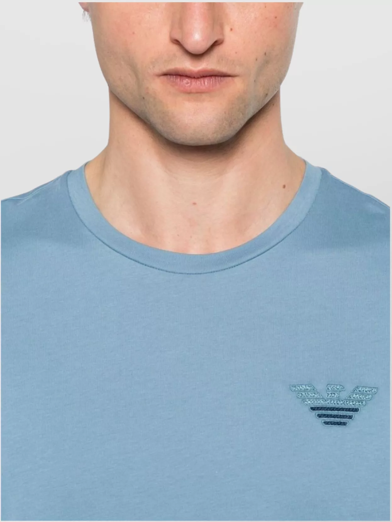 Emporio Armani Crew Neck Short Sleeves Straight Hem