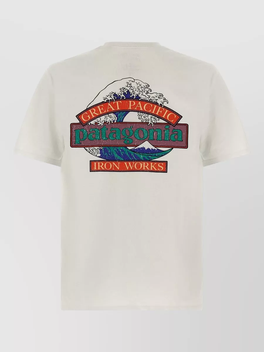 Patagonia cotton blend regular fit logo print t-shirt