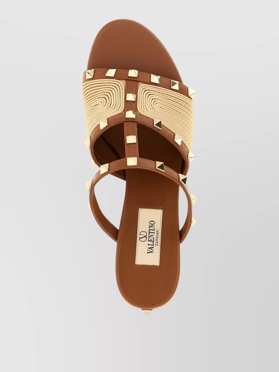 Valentino Garavani Leather Slides