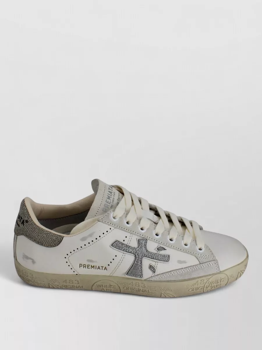 Premiata Leather Low-Top Sneakers
